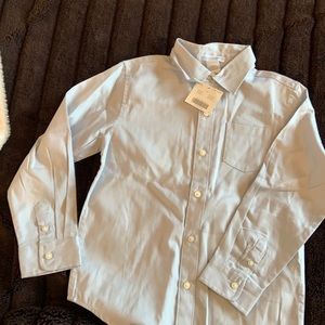 Janie and jack light blue button down dress shirt.